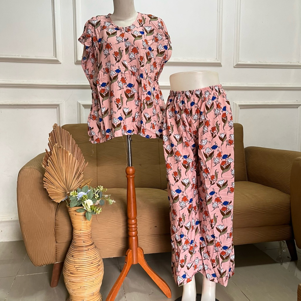 SETELAN RAYON VISCOSE CELANA KULOT TERBARU