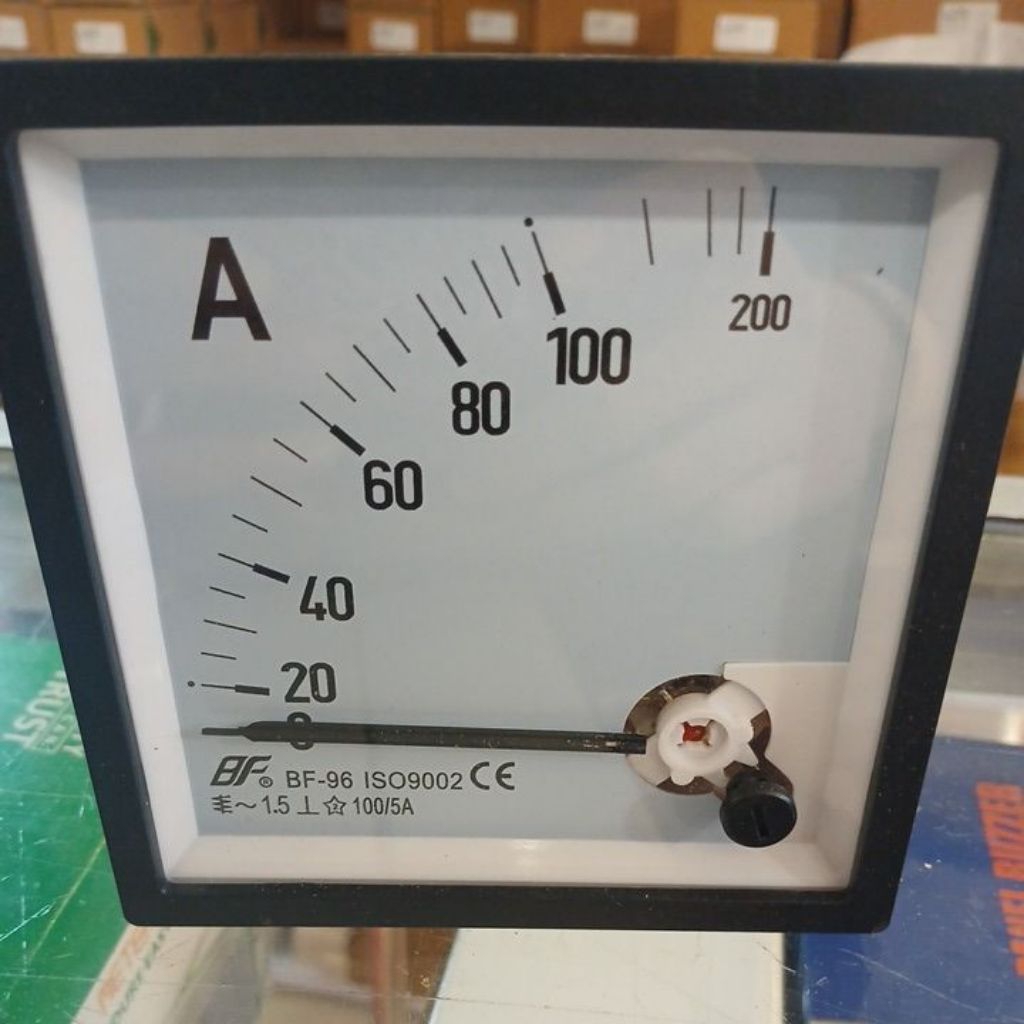 Amper meter analog  BY CT body 96x96 0-100A