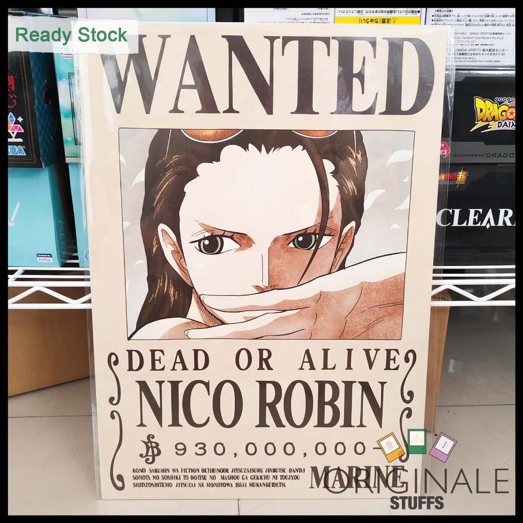 Mugiwara Store One Piece Marine Issued Official Wanted Poster Original Nico Robin 930,000,000-