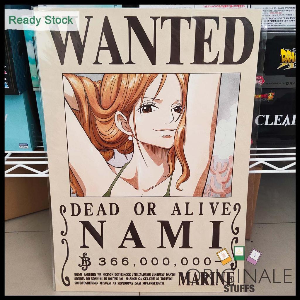 Mugiwara Store One Piece Marine Issued Official Wanted Poster Original Nami 366,000,000-
