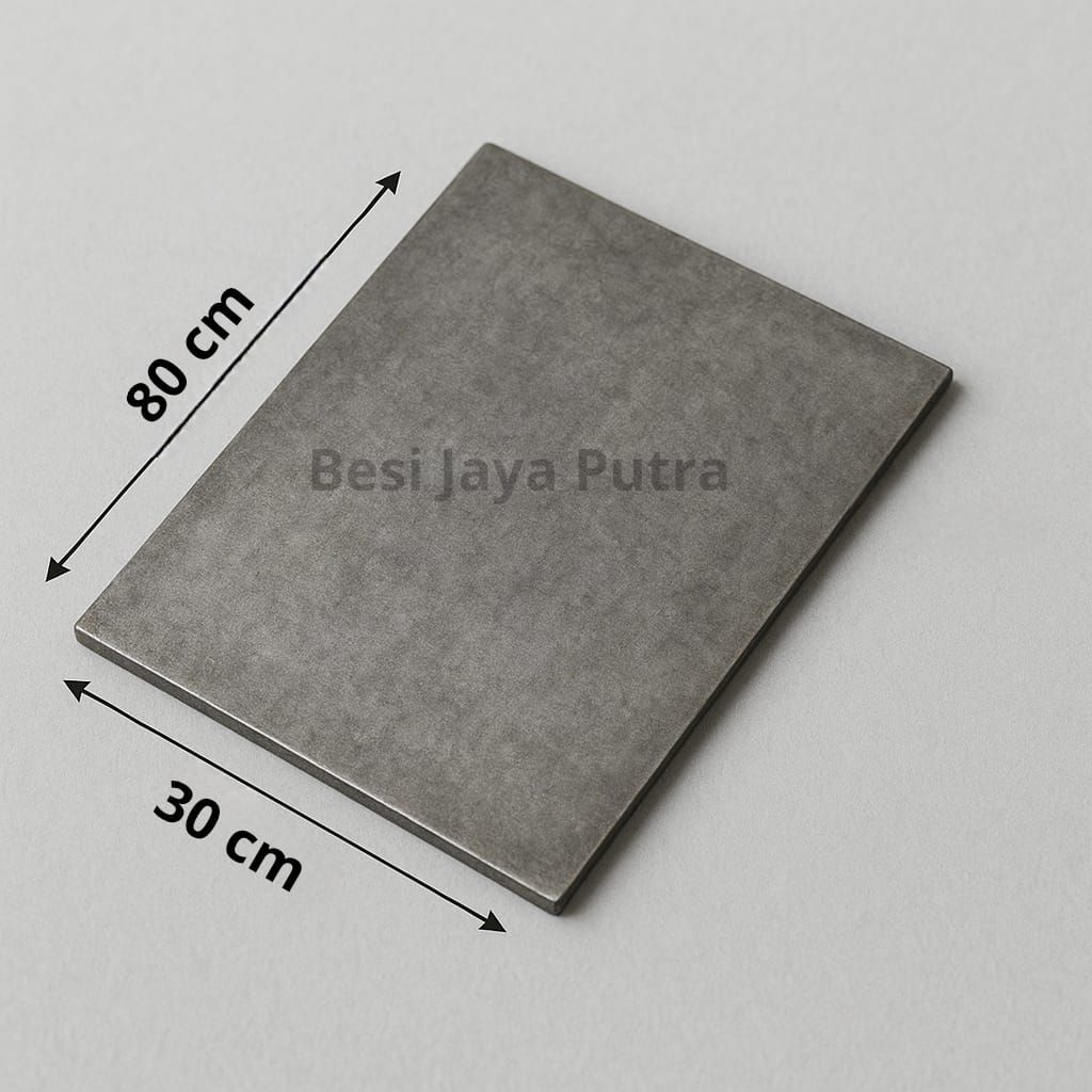 Besi Plat 30cm x 80cm Tebal 5mm 1pcs
