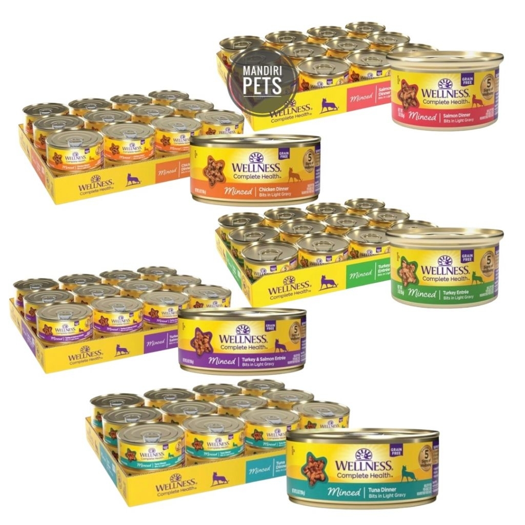 Wellness Complete Health Minced Wet Cat Food / Makanan Basah Kucing Wellness Minced