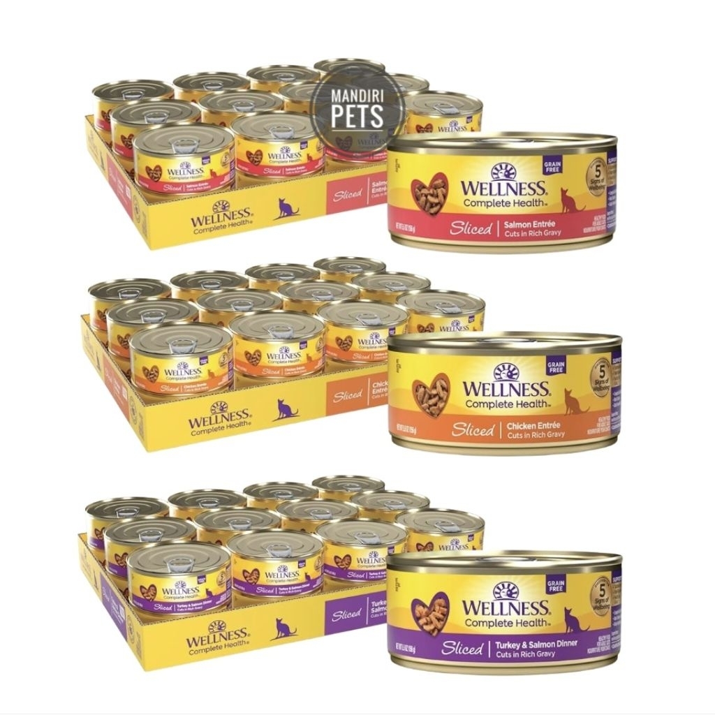 Wellness Complete Health Sliced Wet Cat Food / Makanan Basah Kucing Wellness Sliced