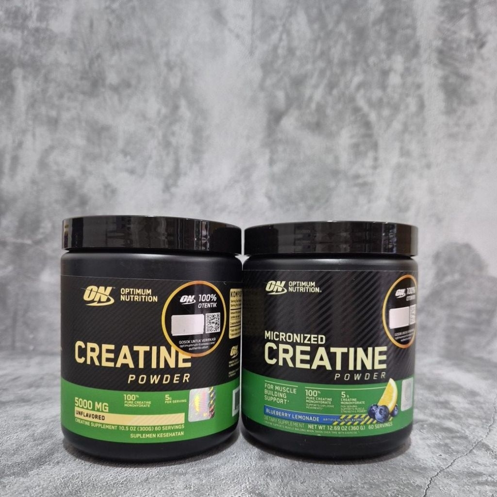 Optimum Nutrition Creatine Powder 100% Pure Creatine Monohydrate 60 servings BPOM / ON Creatine