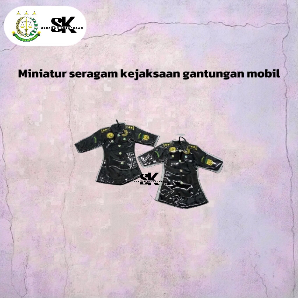 Miniatur seragam kejaksaan