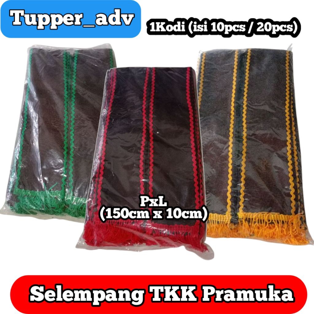 1Kodi Selempang Tkk Pramuka / Tetampan Tkk Pramuka / Selendang Tkk / Slempang Tkk Pramuka