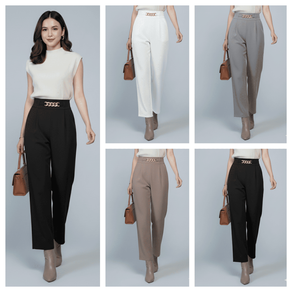 KalFashion - Celana Panjang Rantai (Premium Celine Import)