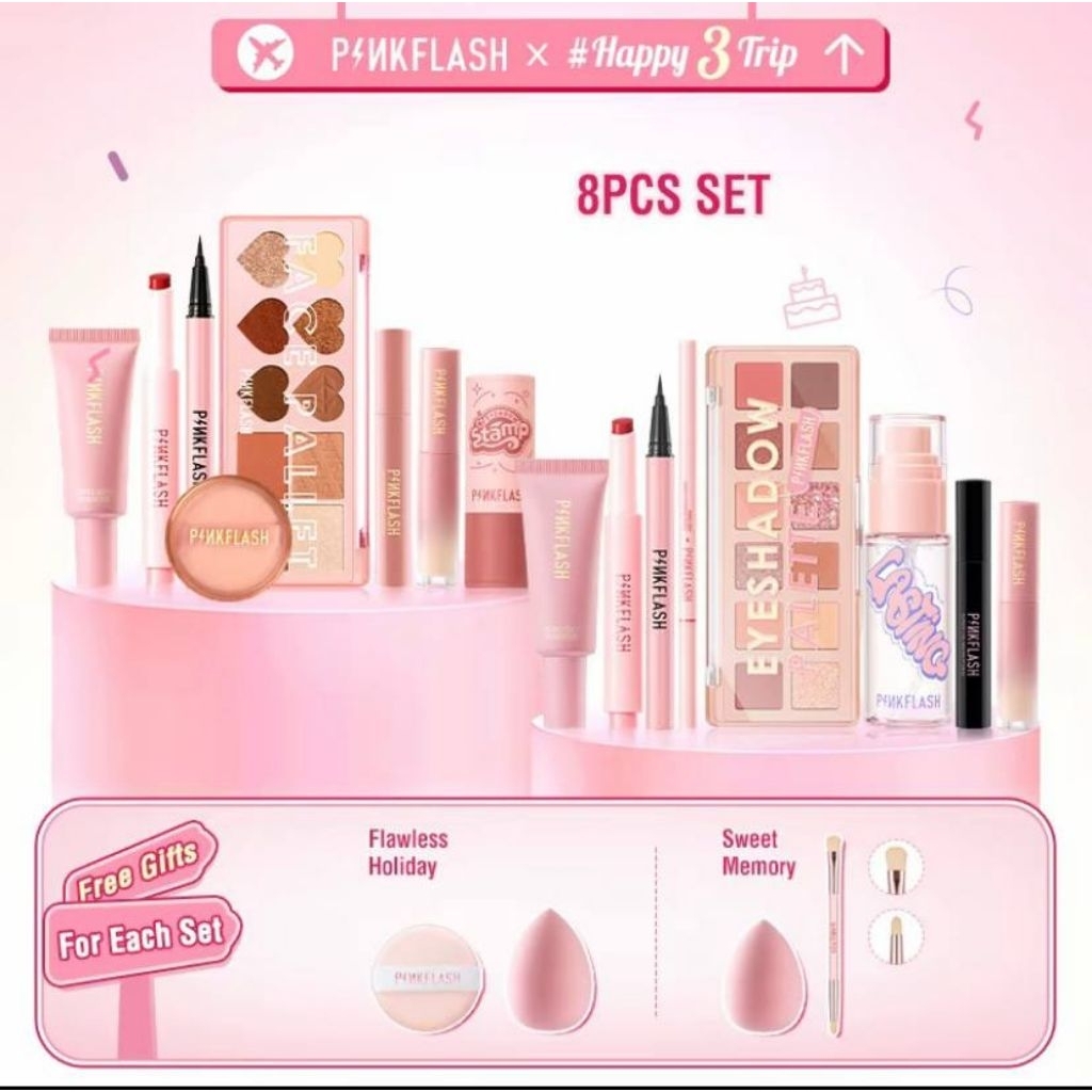 PINKFLASH MAKEUP SET LENGKAP