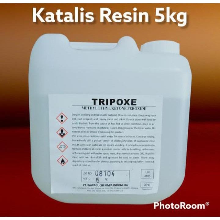 Katalis Resin Tripoxe 5kg Pengeras Resin Efektif