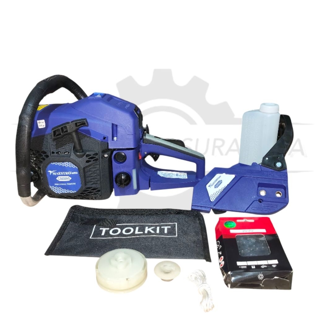 MESIN CHAINSAW 6500 (22 INCH) MAESTRO / mesin gergaji kayu chainsaw maestro laser tip cs 6500L / mes