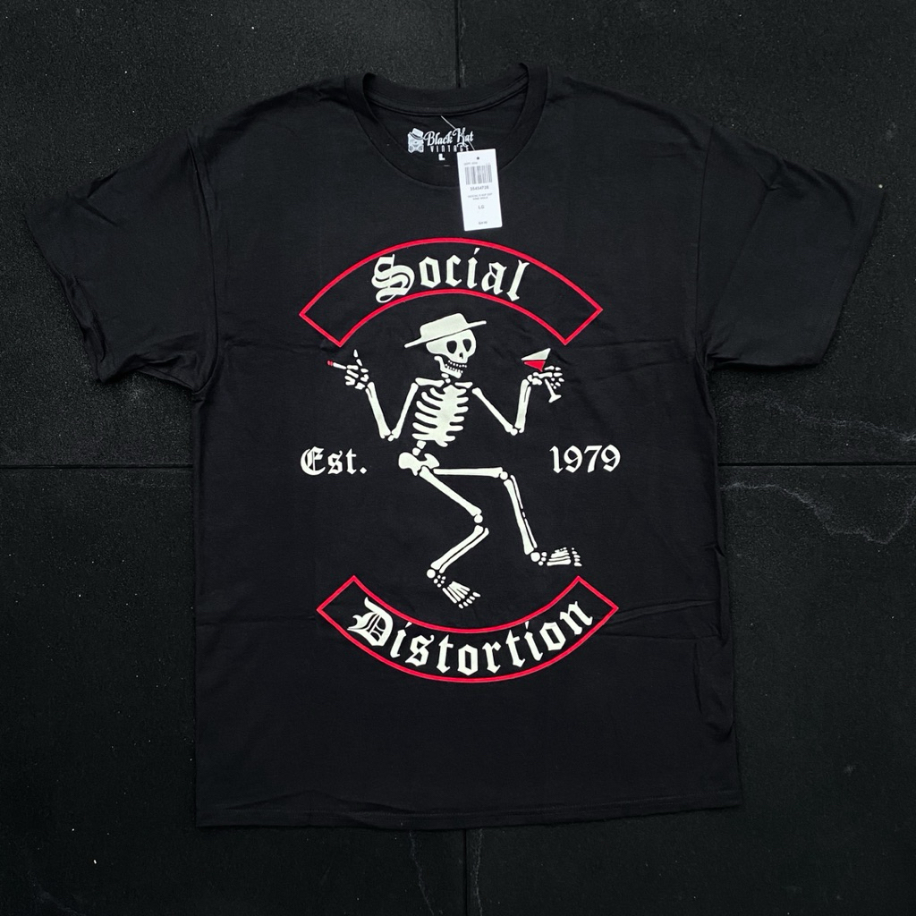 Tshirt Band Pria Wanita Social Distortion - Skelly Original Official