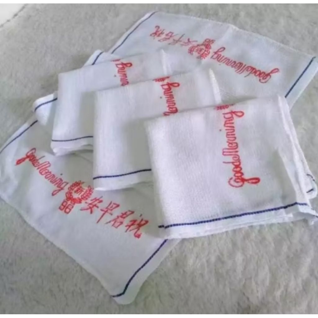 Handuk Good Morning (12 Pcs) Handuk Olahraga Putih/Hdk Gm Kwalitas Tebal