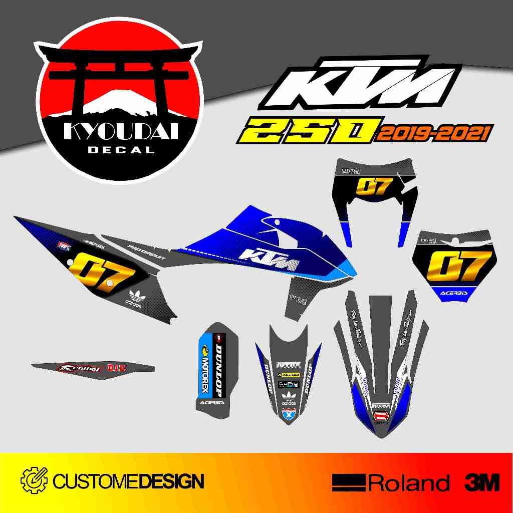 STICKER DECAL KTM 250 SXF 2019-2021 KS3