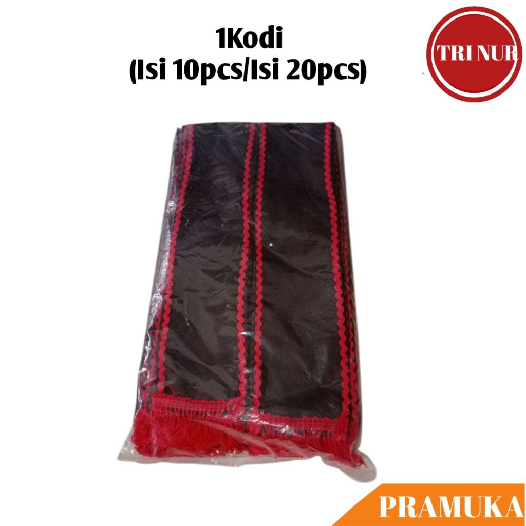 1Kodi (Isi 10pcs/Isi 20pcs) Selempang TKK Merah (Penggalang) Pramuka / Slempang TKK / Tetampan TKK P