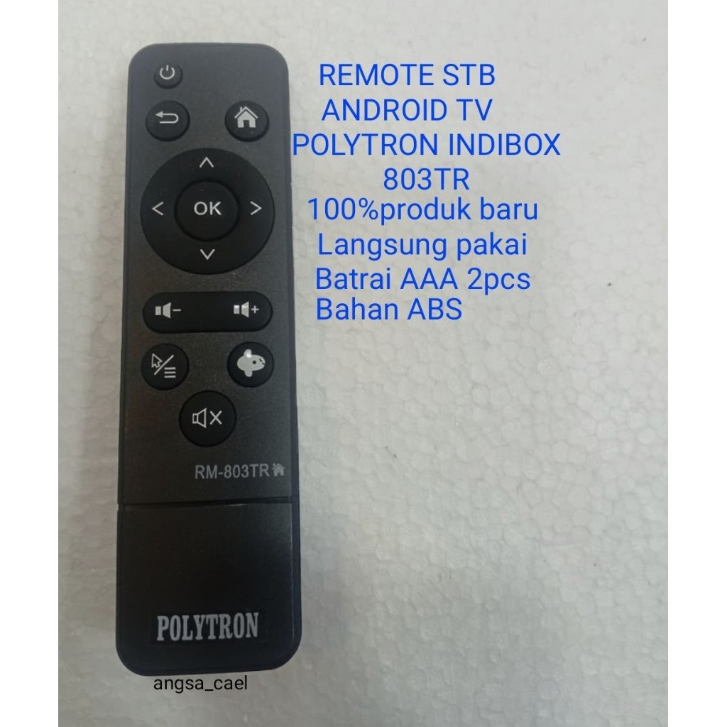 REMOTE REMOTE STB  POLYTRON ANDROID INDHIBOX TV 803-TR