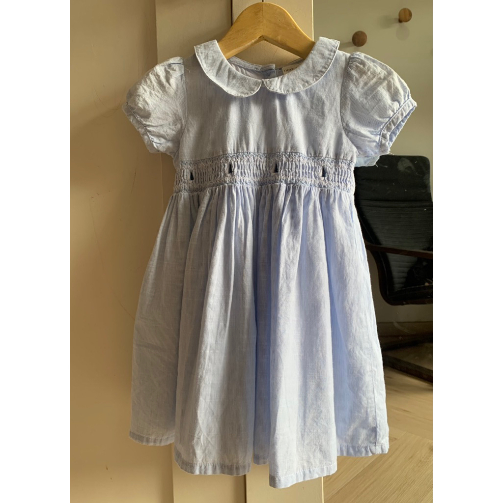 Preloved NEXT Kids smocked dress anak size 1-1.5y