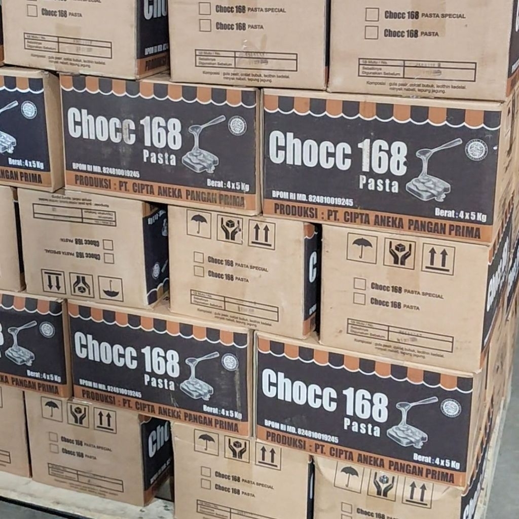 Chocc 168 Pasta 3x5kg  / Selai Coklat / Coklat Filling Pasta
