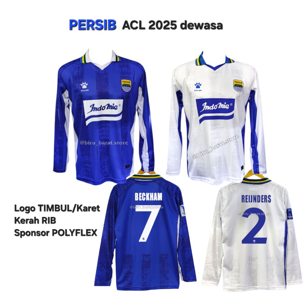 JERSEY PERSIB ACL 2025 (PANJANG)  JERSEY PERSIB ACL TERBARU custom nameset