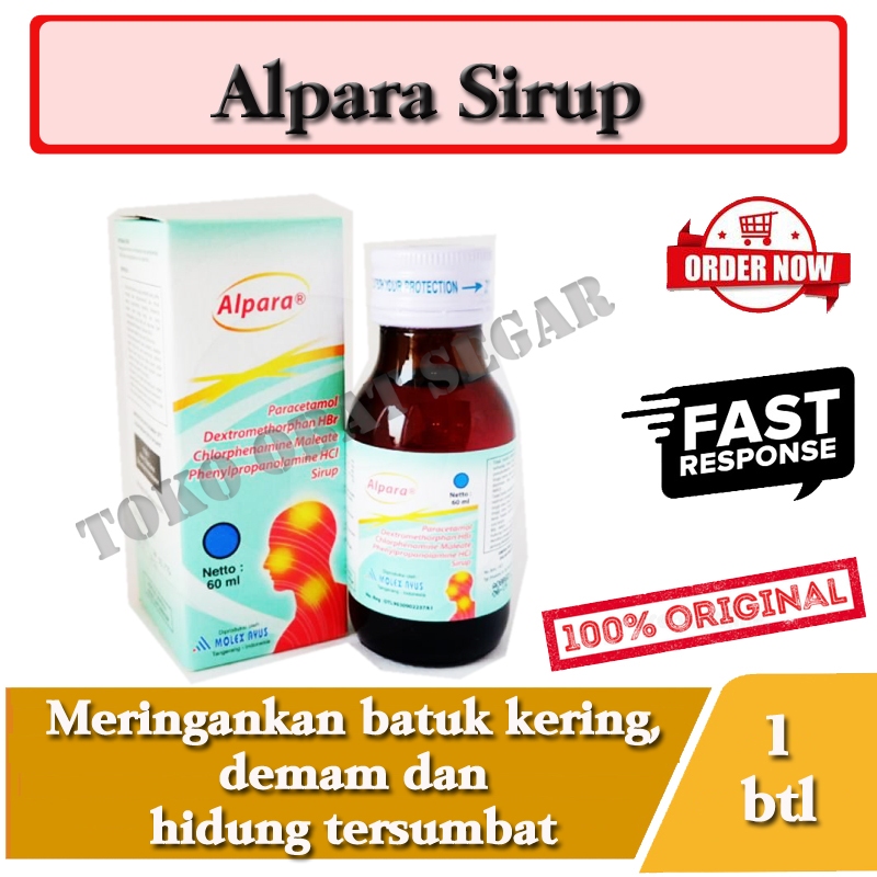 Alpara Sirup Obat Demam, Batuk Kering dan Hidung Tersumbat
