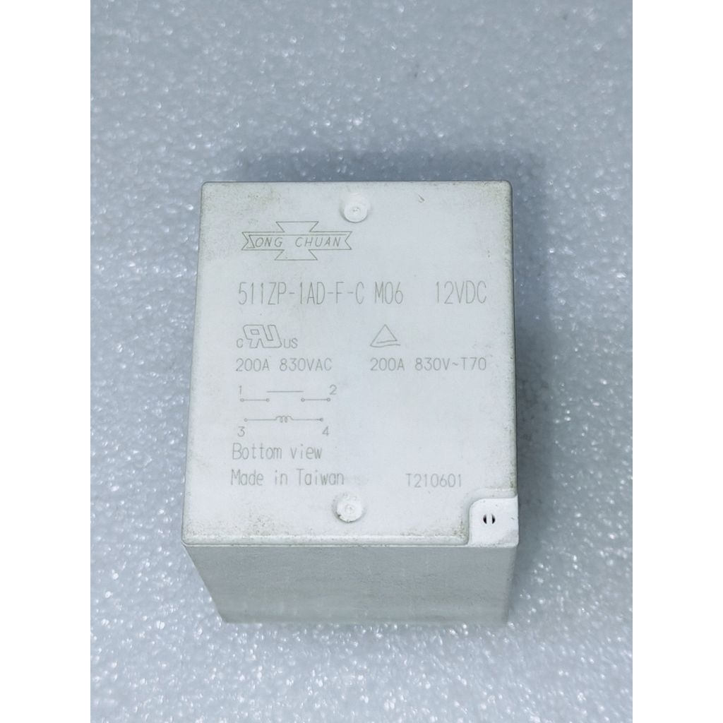 RELAY JUMBO 12V 200A/830V KAKI 4