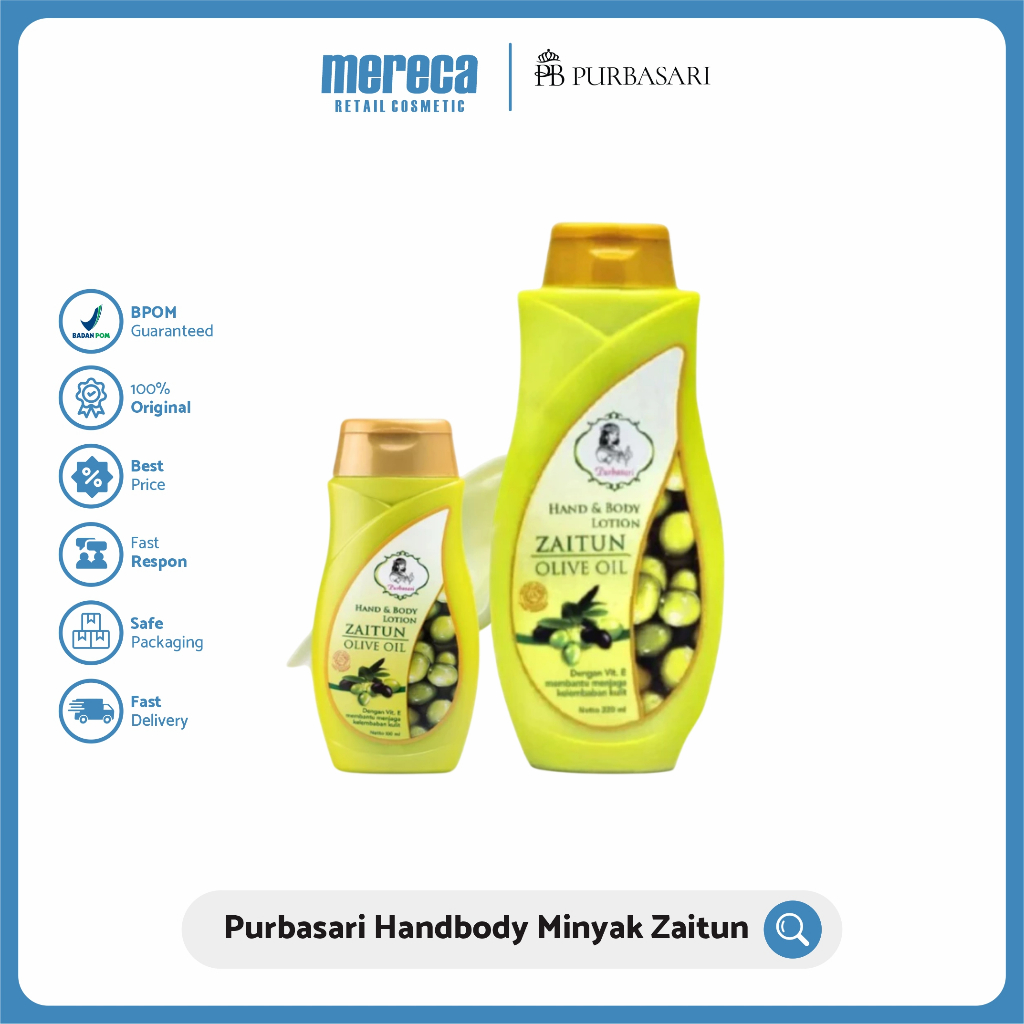 Purbasari Hand & Body Lotion Zaitun + Olive Oil