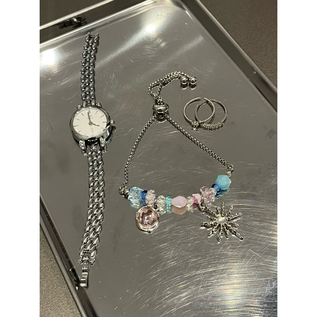 Stellune Series Bracelet/ Drawstring Bracelet/ Gelang Serut/ Beads Bracelet/ Gekang Serut Titanium/ 