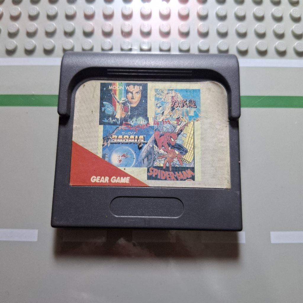 Kaset Sega Game Gear 4 In 1 Michael Jackson , Spiderman Second