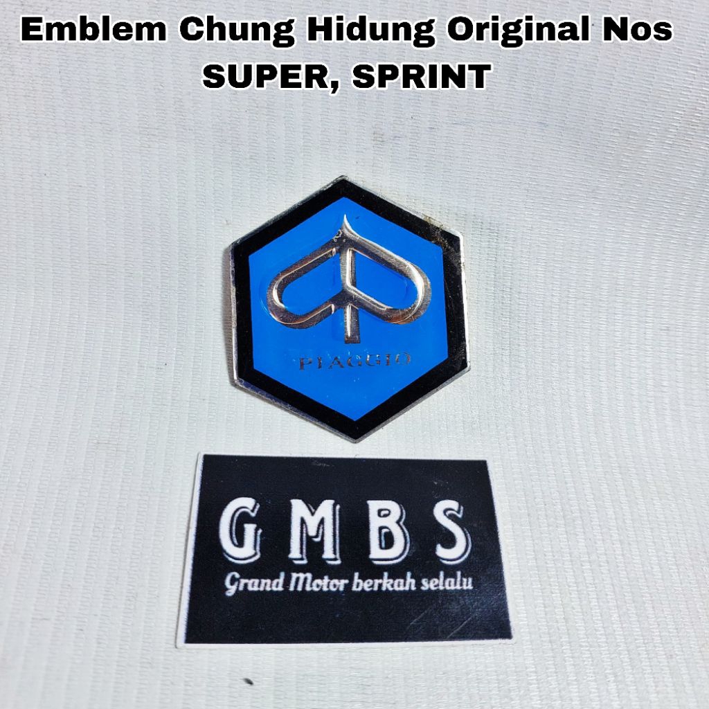 Emblem Chung Dasi Hidung Original Nos Vespa Super Sprint
