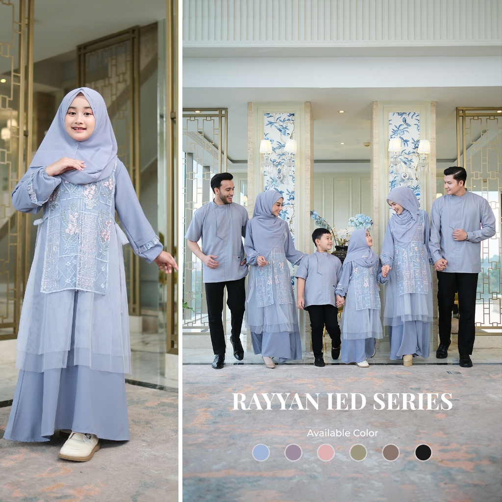 Zayra Hijab | Rayyan Series - Gamis Anak Perempuan 0-12Tahun Brokat Tile Elegan Premium Terbaru 2025