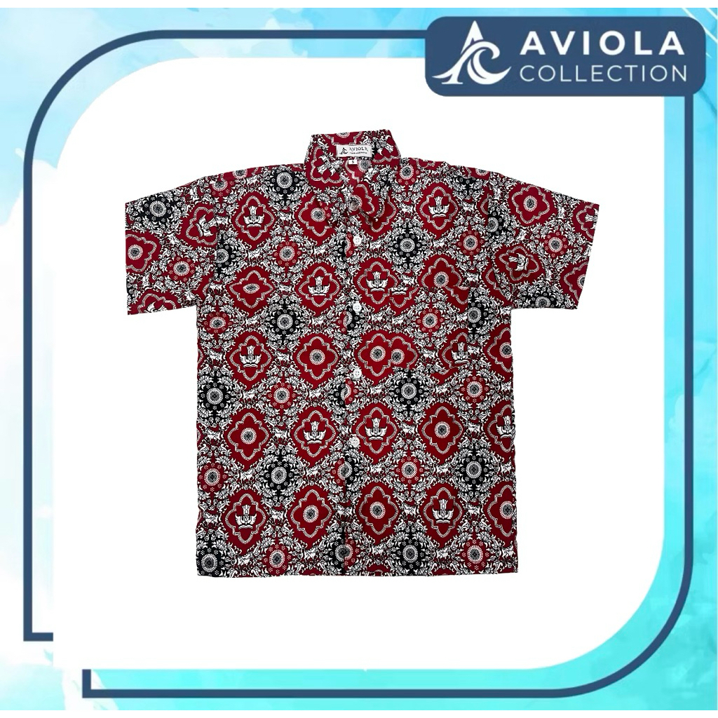 Seragam Sekolah Baju Batik SD Lengan Pendek