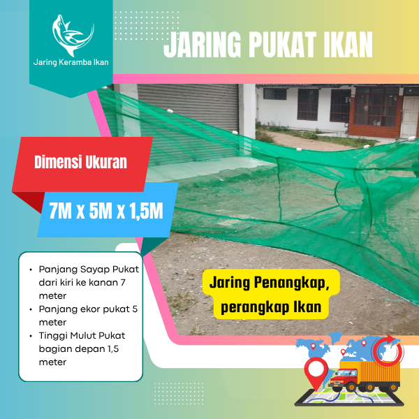 JKI - Jaring Pukat Ikan / Jaring penangkap ikan / Jaring perangkap ikan