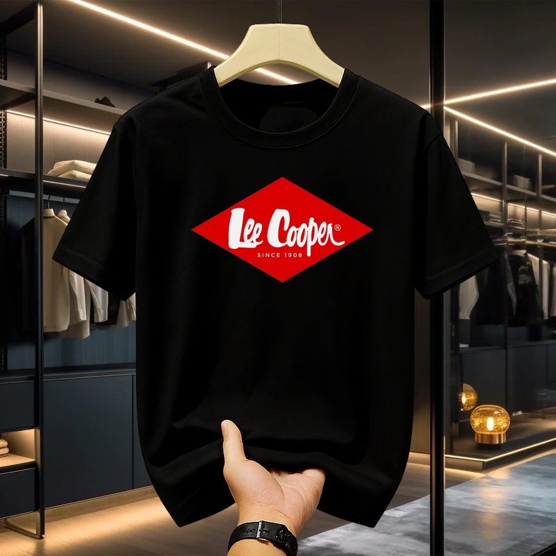 Kaos Lee Cooper Original Pria Fashion Kasual Premium T-shirt Katun Lembut Official
