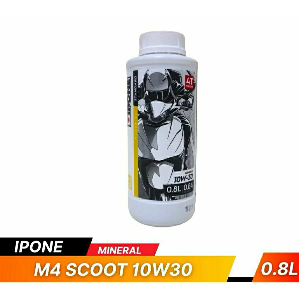 Ipone M4 Scoot 10W-30 Oli Mesin Motor Matic 4T API SN 800 Ml