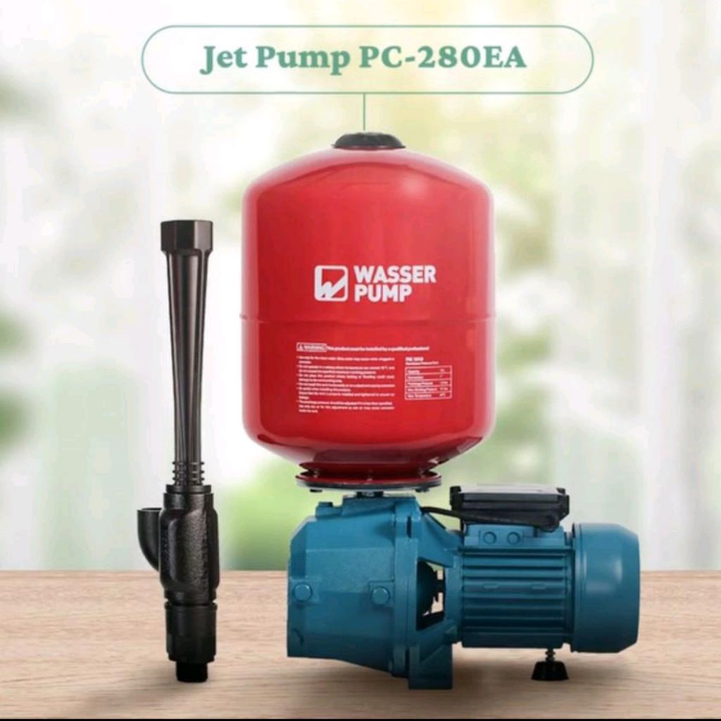 Pompa Air Sumur Dalam JetPump JETPAM WASSER PC-280EA WT(Non Tangki) PC-280EA(Tangki) 250W 30M Dinamo