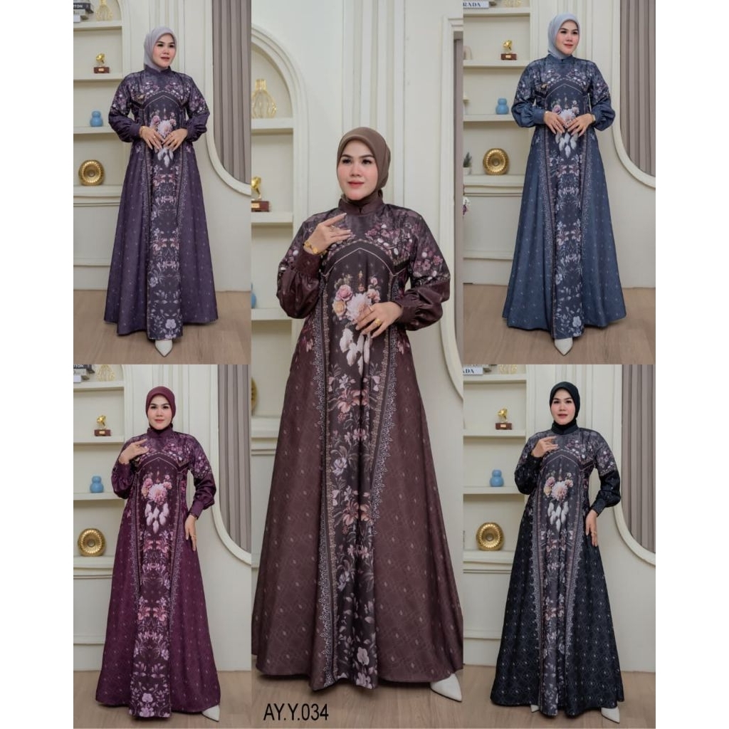 GAMIS AYJORA CODE AY Y034 GAMIS FASHION TERBARU KEKINIAN DAN MODIS BEST SELLER