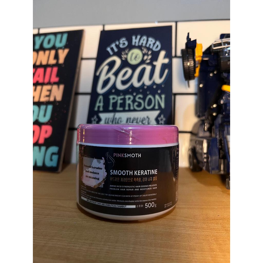 [ Promoo  ] Pinksmoth Keratin Pelurus Rambut Tanpa Catok 500 gram Keratin Korea Meluruskan Rambut Ta