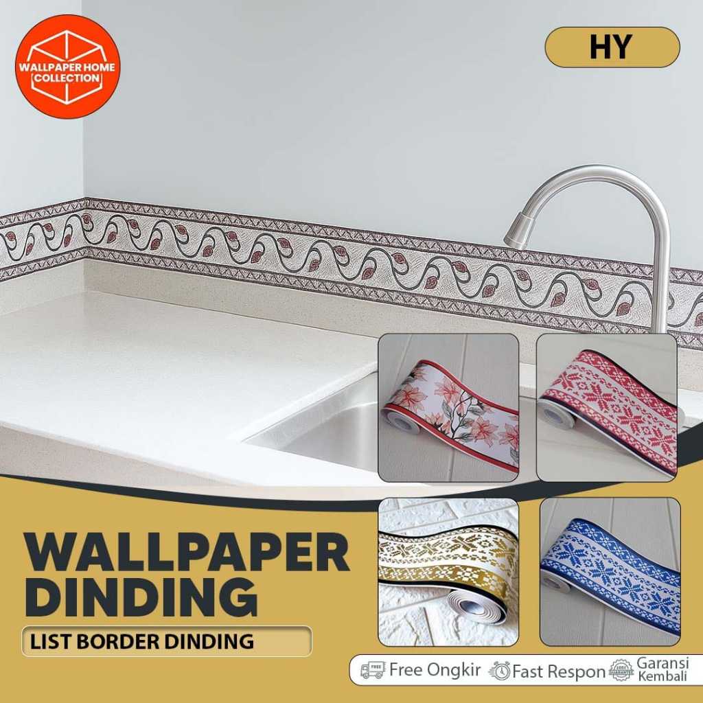 List Wallpaper Dinding List Plafon Pvc List Wallpaper Dinding 10 Meter List Dinding Bawah Tembok