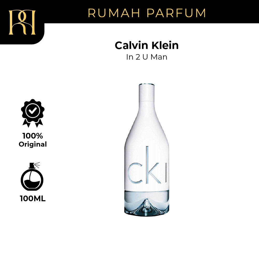 Parfum Pria Calvin Klein Parfum Original In 2 U Man (100 mL) Perfume Cowok Tahan Lama dan Wangi