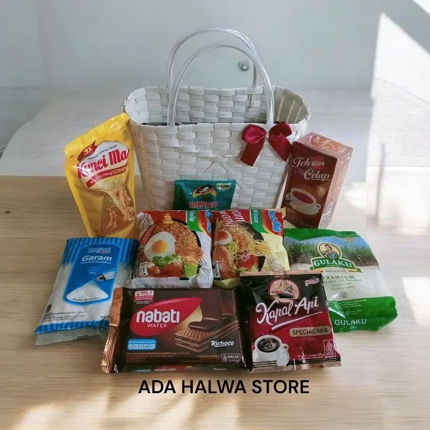 Hampers Paket Sembako Murah Free Tas Anyaman