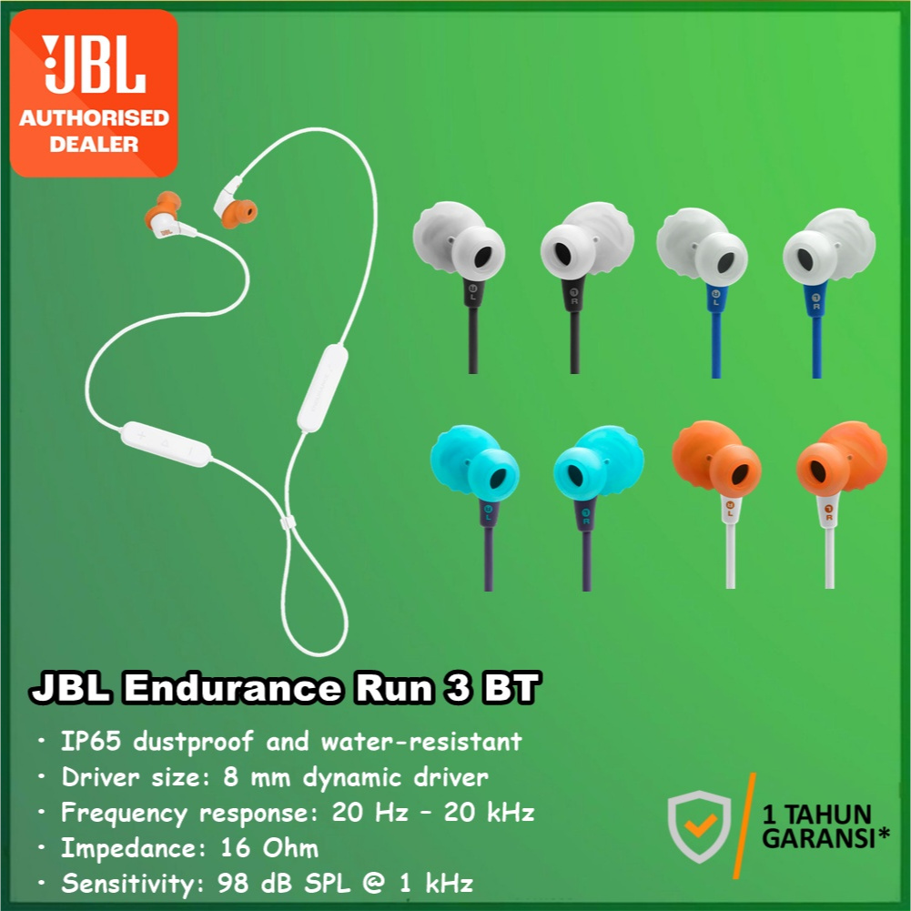 JBL Endurance Run 3 BT BT3 Wireless Bluetooth Earphone Headphone
