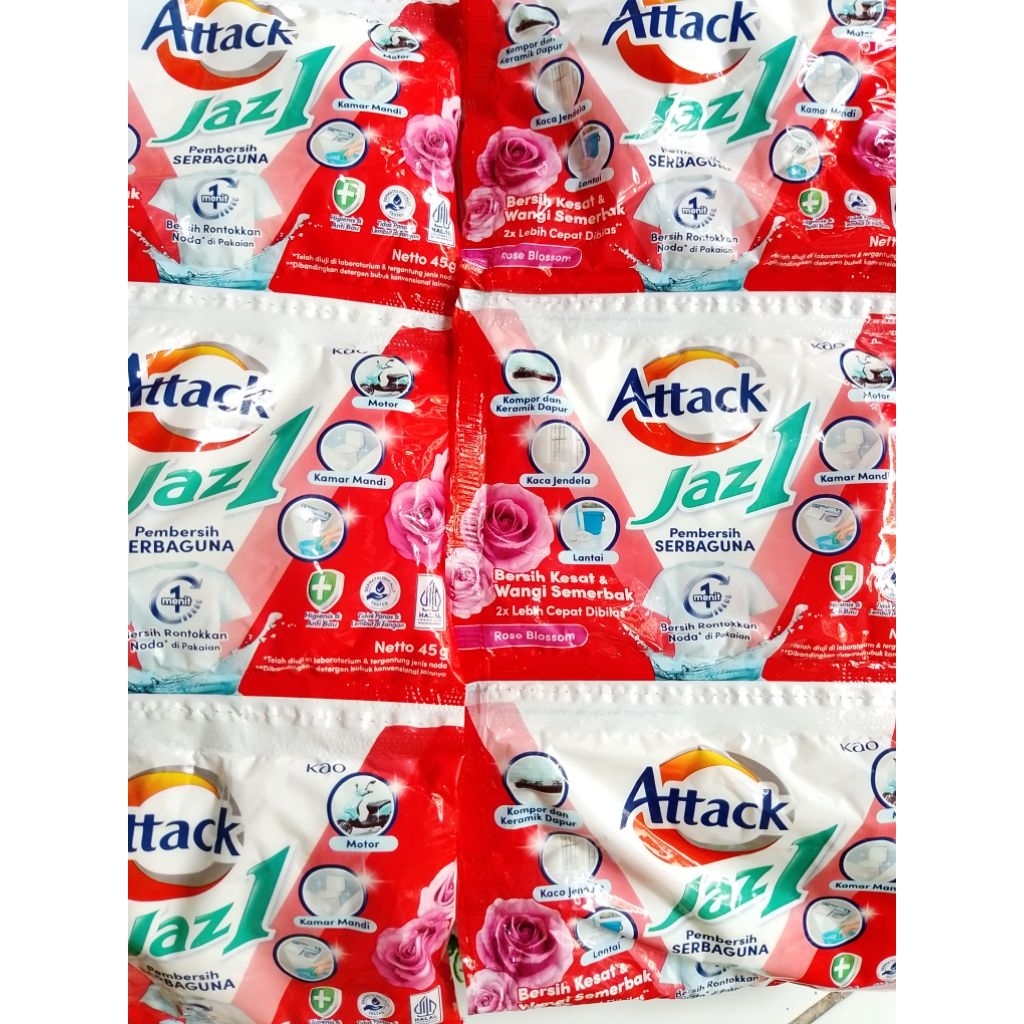 Attack renteng bubuk sabun cuci baju(18pc)