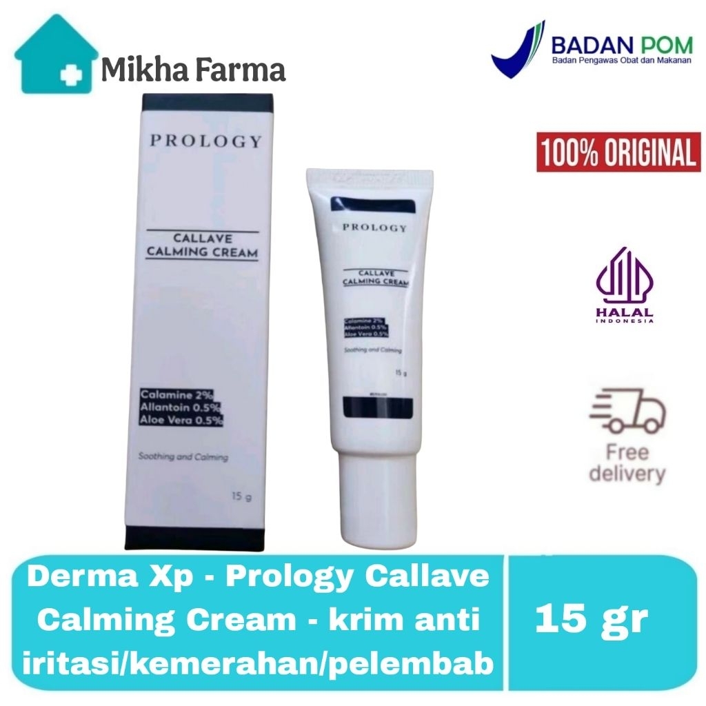 Derma XP - Prology Callave Calming Cream - krim untuk anti iritasi / kemerahan / pelembab - dermaxp 