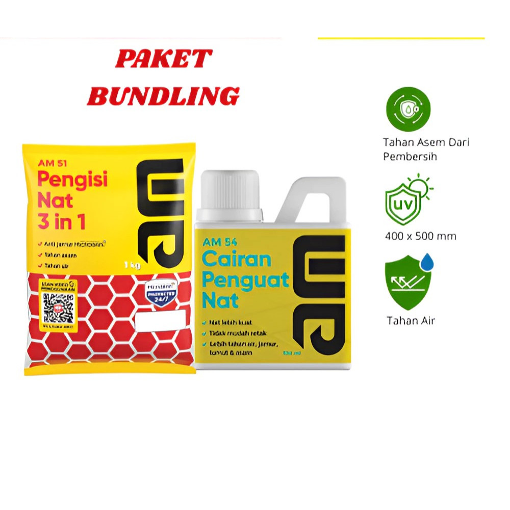 Am 51 Pengisi Nat Varian warna + Am  54 Cairan Penguat Nat