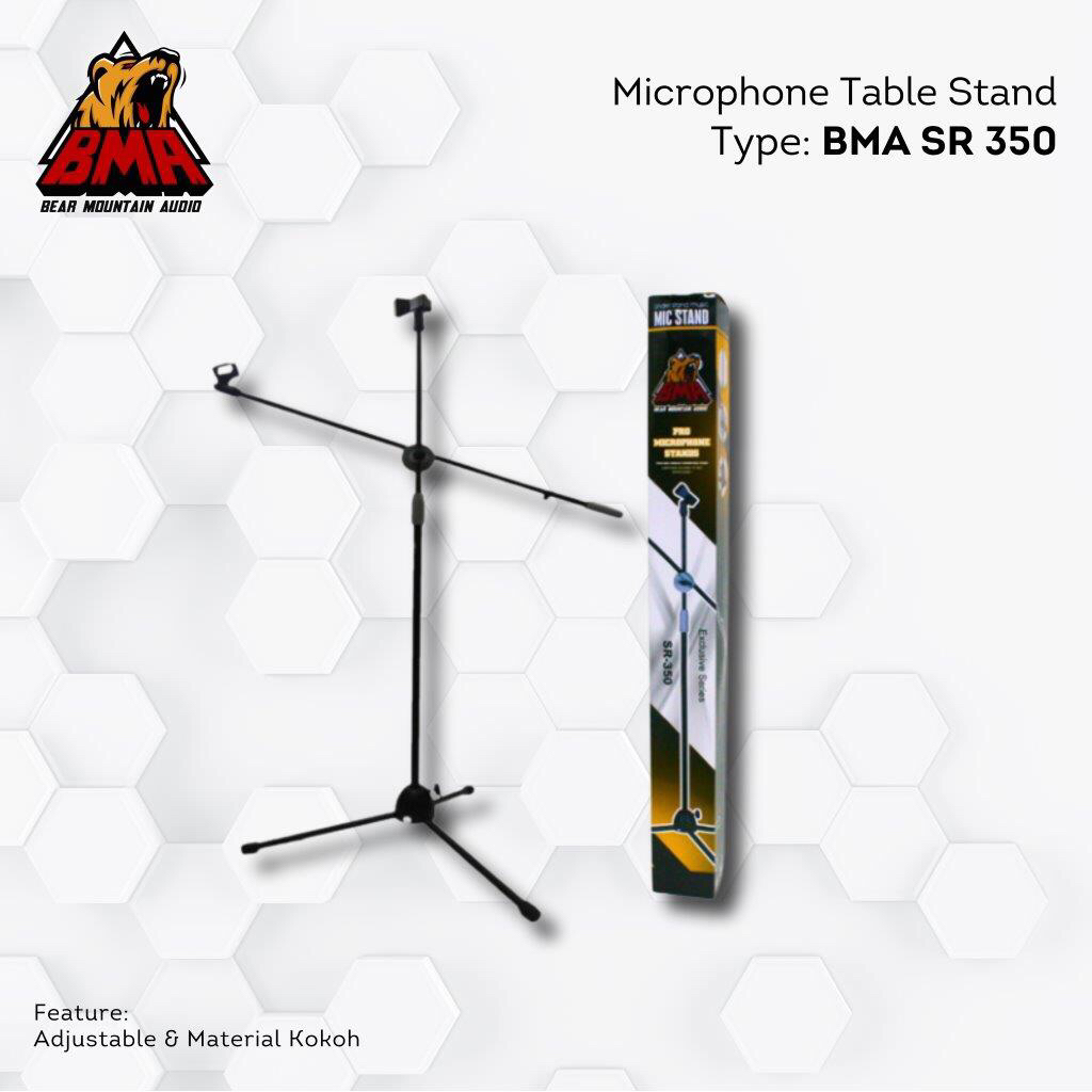 Stand Mic BMA SR 350 Abu Abu / Stand Microphone BMA SR 350 Abu Abu
