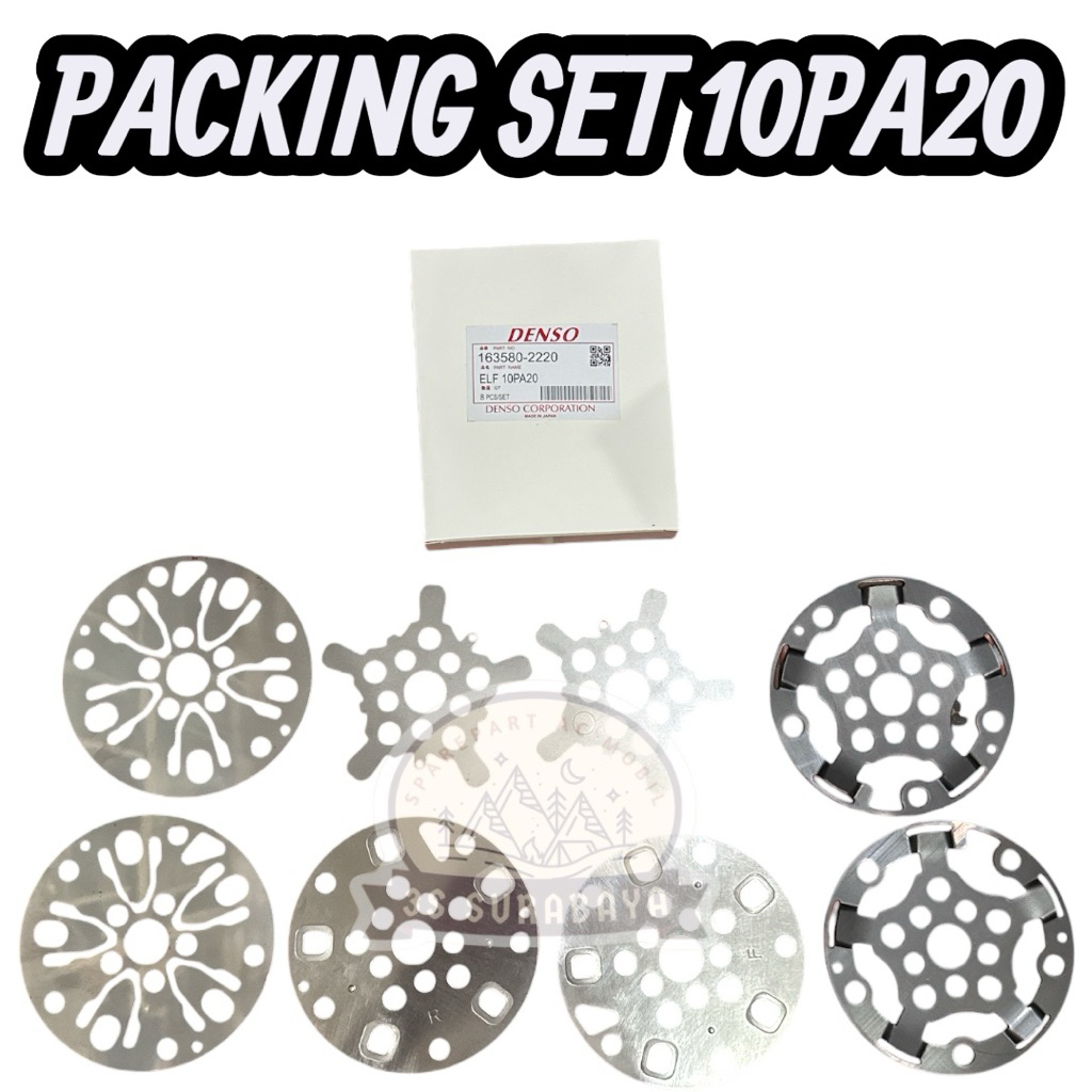 Packing set 10PA20 Ac mobil Gasket Kit DENSO Dalaman Kompresor Compressor As20 A20 10PA Elf Universa