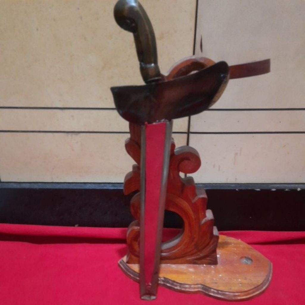 Keris Patrem Pandowo Lare Luk 5 Sepuh,Pamor Ceprit Wos Wutah