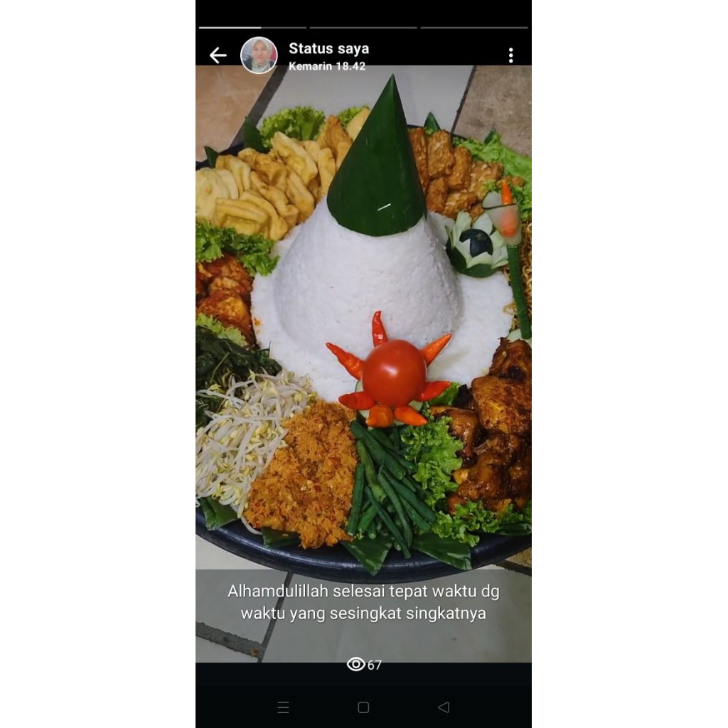 nasi tumpeng 10 orang