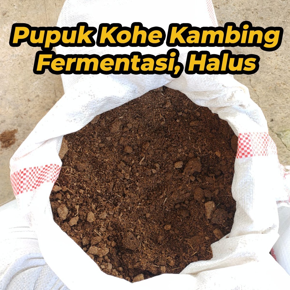Pupuk Kandang Organik Kohe Kambing Halus Siap Pakai / Pupuk Kambing 1 Karung -Kohe Per Karung Murah