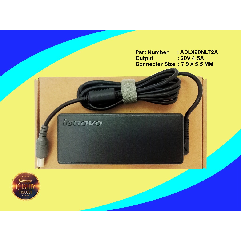 Charger Adaptor Lenovo 20V 4.5A DC 7.9X5.5mm Original Lenovo Thinkpad T400 T410 T410i T400S T420 T42