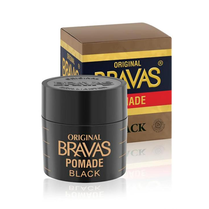 Bravas Pomade Original 80gr/Pomade Bravas Brilliantine Black
